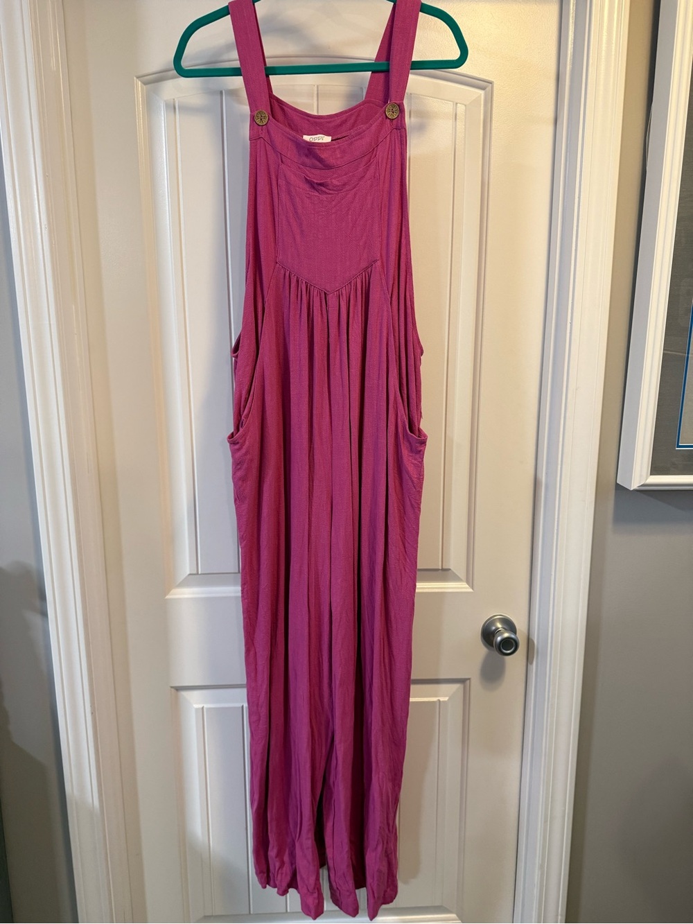 ODDY Magenta Sleeveless Jumpsuit with Pockets